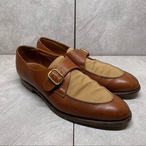 Crockett & Jones Hampsted leather + canvas shoes 9.5 D
